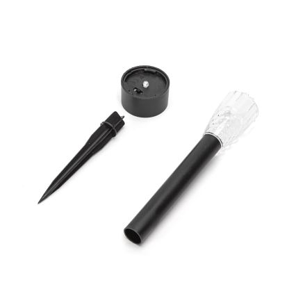 Aigostar - LED Napelemes lámpa LED/0,006W/1,2V 40 mAh 29,7 cm fekete 6500K IP44