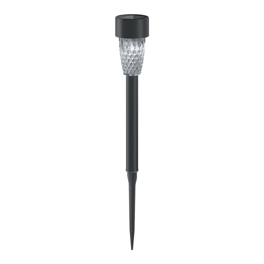 Aigostar - LED Napelemes lámpa LED/0,006W/1,2V 40 mAh 29,7 cm fekete 6500K IP44