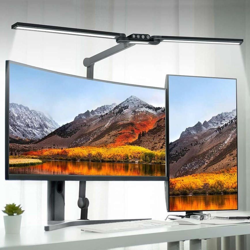Brilagi - LED Dimmelhető érintős flexibilis asztali lámpa VARIO LED/24W/230V 3000-6500K CRI 92 fekete