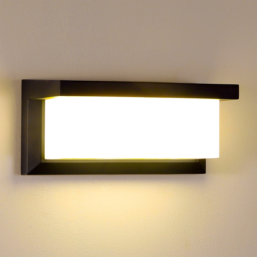 Brilagi - LED Kültéri fali lámpa BRICKY LED/12W/230V fekete IP54