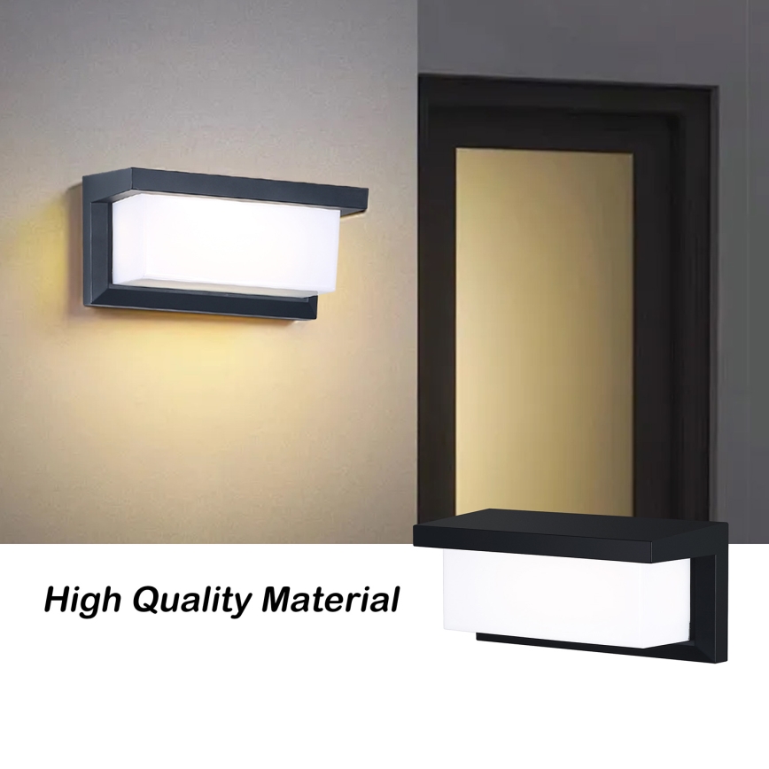 Brilagi - LED Kültéri fali lámpa BRICKY LED/12W/230V fekete IP54