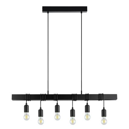 Eglo - Csillár zsinóron TOWNSHEND 6xE27/60W/230V