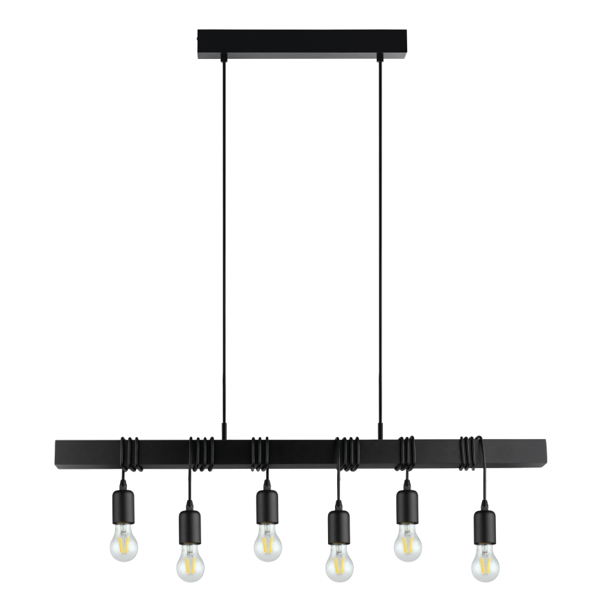Eglo - Csillár zsinóron TOWNSHEND 6xE27/60W/230V