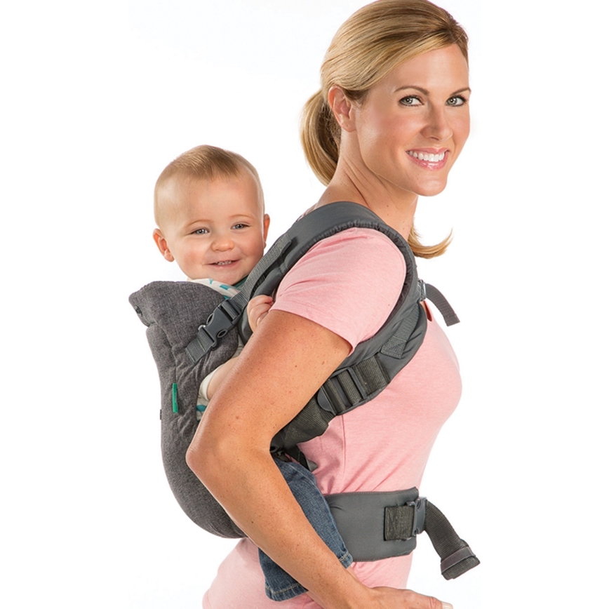 Infantino - Babahordozó FLIP ADVANCED 4in1 sötétszürke