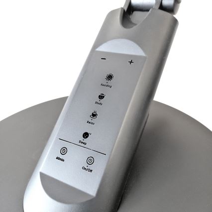 LED Dimmelhető érintős asztali lámpa OPTIMUM LED/7W/230V USB 3000/4000/6000K ezüst
