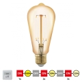 LED Dimmelhető izzó VINTAGE ST64 E27/4W/230V 2200K - STEPDIMMING - Eglo 12863