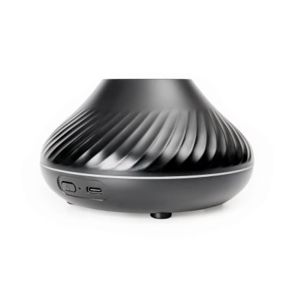 LED RGB Aroma diffúzor lángutánzattal LED/6,5W/5V 130ml fekete
