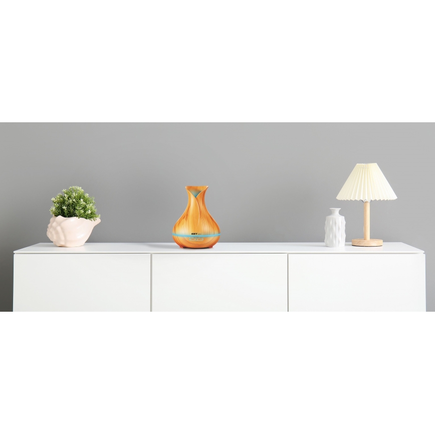 LED RGBW Aromadiffúzor és légpárásító LED/230V 500 ml Wi-Fi + távirányítás